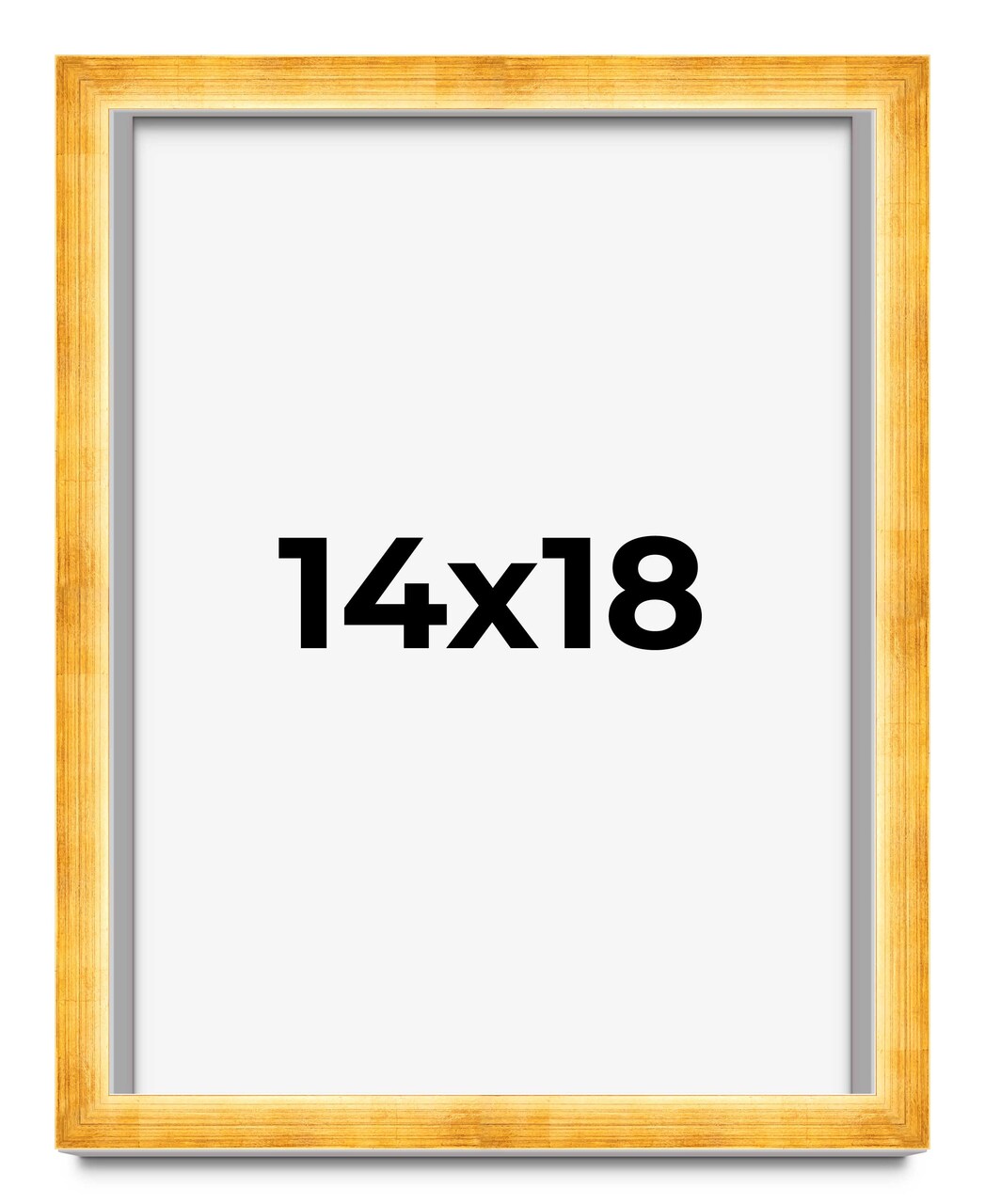 14x18 Minimalist Shadow Box Picture Frame with UV-Resistant Acrylic & Acid Free Backing, Available in 5 Finishes - Black, Brown, Gold, Silver, White